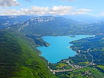 le lac d'Aiguebelette depuis l'Epine