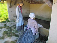 Nances, village fleuri , les lavandires