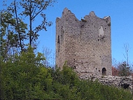 la tour de Clermont à Chirens