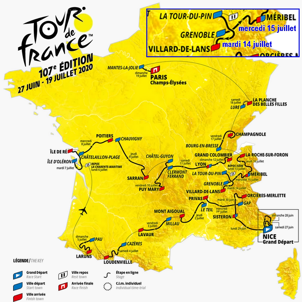 Etape Du Tour De France 13 Juillet 2022 Tour de France 2020 dans les Alpes. Gite, hébergement