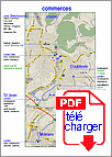 localisation des commerces principaux