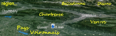 au pied des Alpes, Chartreuse, Vercors....
