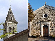 Vourey : église clocher