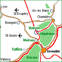 Tullins,  10km du gte