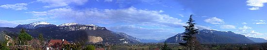 Valle de Grenoble depuis le Gite La Source