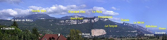 Jura et Alpes depuis le gte!